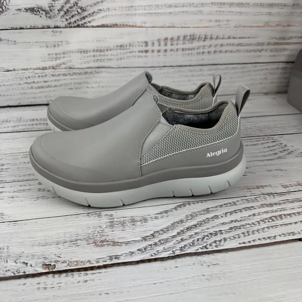 Alegria Shift Lead Womens EU 38 US 8-8.5 Slip On Shoes Iced Gray Medium